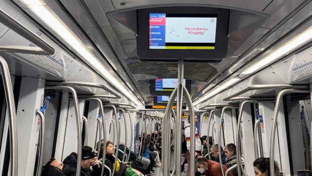 Roma metrosunda Xocalı soyqırımı ilə bağlı videoçarx yayımlanır - FOTO