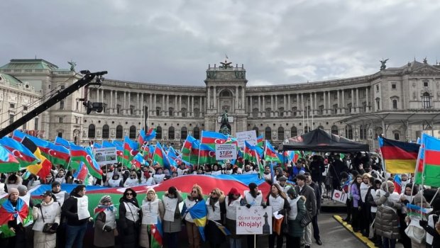 Vyanada Ümumavropa Xocalı aksiyası keçirilir - VİDEO