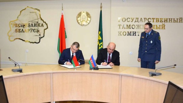 Azərbaycanla Belarus arasında gömrük işi sahəsində ikitərəfli əməkdaşlıq planı İMZALANDI - FOTO 