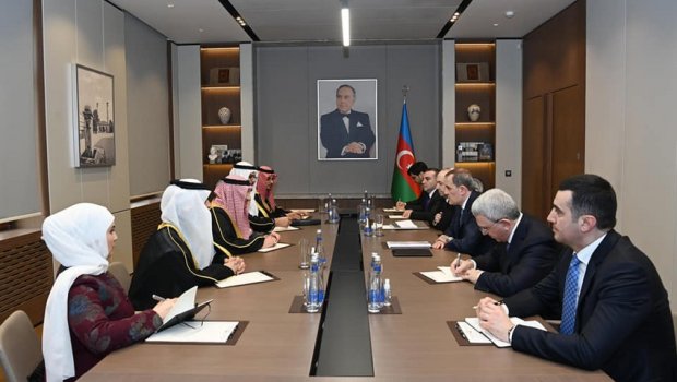Ceyhun Bayramov Səudiyyə Ərəbistanı xarici işlər nazirinin müavini ilə GÖRÜŞDÜ - FOTO