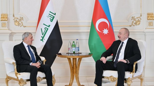 İlham Əliyev İraq Prezidenti ilə GÖRÜŞDÜ - FOTO/VİDEO