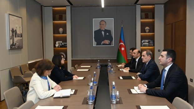 Ceyhun Bayramov Fransa Senatının üzvü Natali Qule ilə görüşüb - FOTO