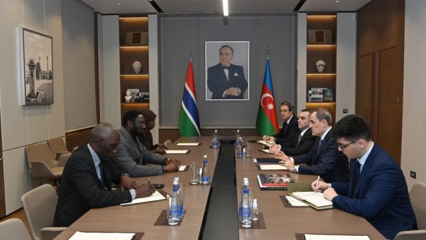 Ceyhun Bayramov Qambiya XİN başçısını QƏBUL ETDİ - FOTO 