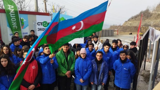 Ekoaksiya: Yeni könüllü qrupları aksiyaya dəstək üçün əraziyə gəliblər - FOTO