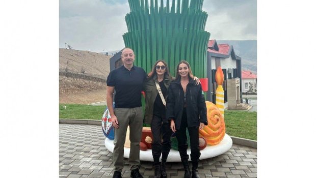 İlham Əliyev Talış kəndində Novruz tonqalını ALOVLANDIRIB - VİDEO