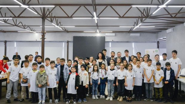 Qubada ilk dəfə şahmatda kütləvi seans keçirildi - FOTO