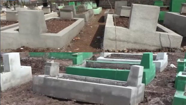 Türkiyədə sel zəlzələ qurbanlarının məzarlarını dağıtdı - VİDEO 