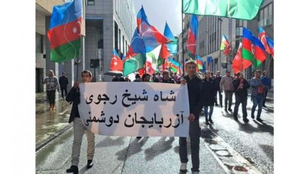 Brüsseldə İran əleyhinə keçirilən yürüşdə bəyanat qəbul EDİLDİ - VİDEO