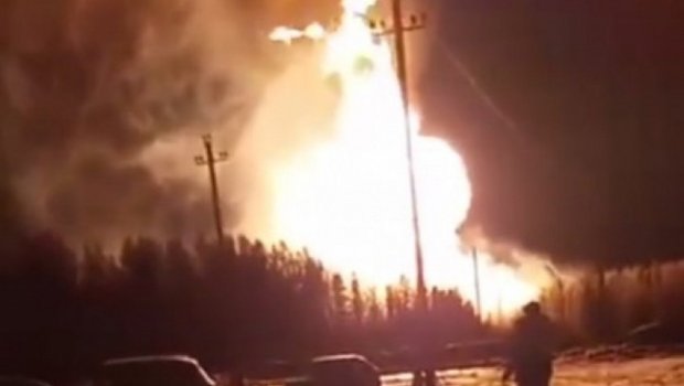 Rusiyanın Sverdlovsk vilayətində qaz kəmərində PARTLAYIŞ oldu - VİDEO