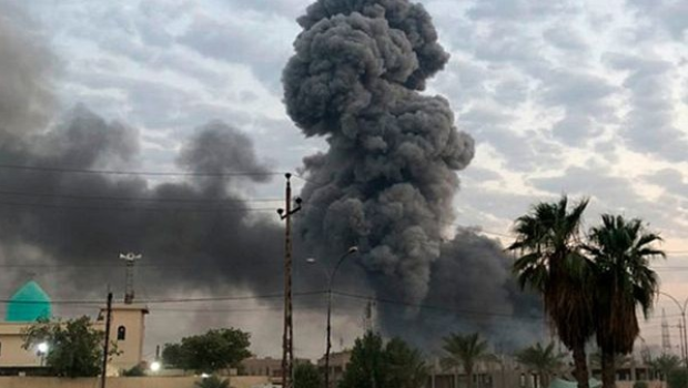 İraqda hava limanında PARTLAYIŞ OLUB 