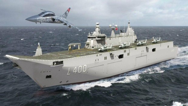 Türkiyənin ilk aviadaşıyıcısı “TCG Anadolu” suya buraxıldı