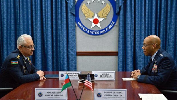 Azərbaycan HHQ komandanı ABŞ-a səfər edib - FOTO