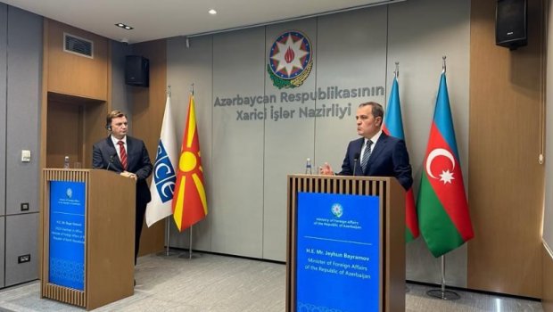 Ceyhun Bayramov və ATƏT sədrinin mətbuat konfransı keçirilib - VİDEO 