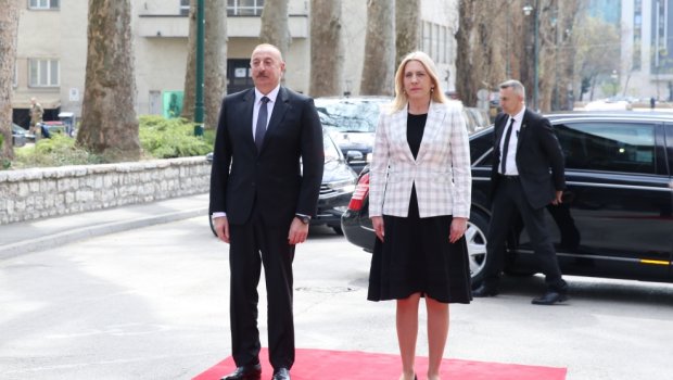 Sarayevoda Azərbaycan Prezidentinin rəsmi qarşılanma mərasimi olub - FOTO-VİDEO