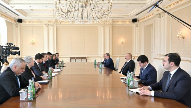 İlham Əliyev İsrailin xarici işlər nazirini QƏBUL ETDİ - VİDEO