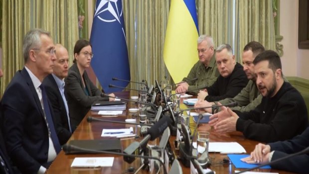 Zelenski Stoltenberqlə GÖRÜŞDÜ - VİDEO