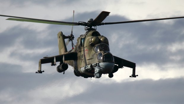 Ukrayna hərbçiləri Rusiyaya məxsus Mi-24 helikopterini MƏHV EDİB 