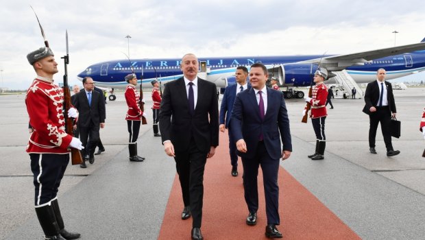 İlham Əliyev Bolqarıstana səfər edib - FOTO/VİDEO