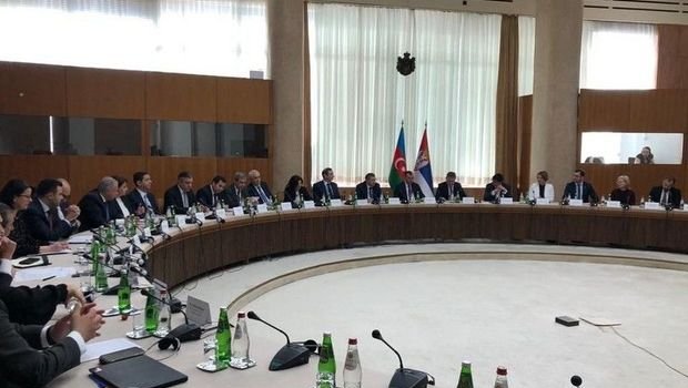 Azərbaycan-Serbiya Hökumətlərarası Komissiyasının iclası keçirilib, protokol imzalanıb - FOTO