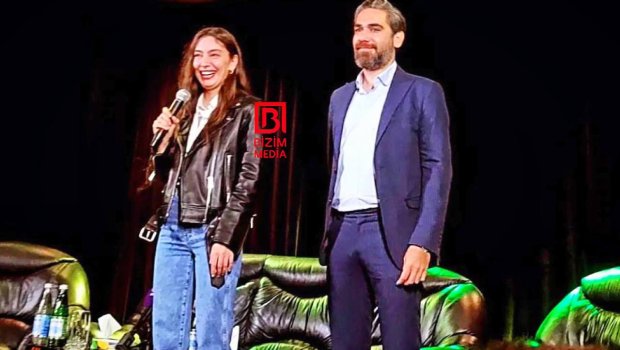 Kadir-Neslihan cütlüyü Bakıda tələbələrlə GÖRÜŞDÜ - FOTO/VİDEO