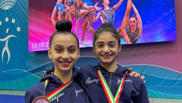 Bədii gimnastlarımız beynəlxalq turnirdə bürünc medal QAZANDILAR - FOTO 