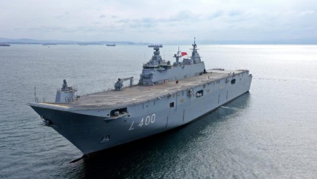 Türkiyə Hərbi Dəniz Qüvvələrinin flaqmanı İzmirə yollandı