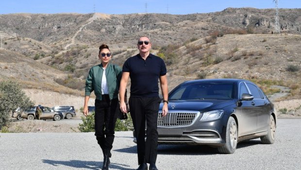 Prezident və birinci xanım Ağdama SƏFƏR EDİB - VİDEO