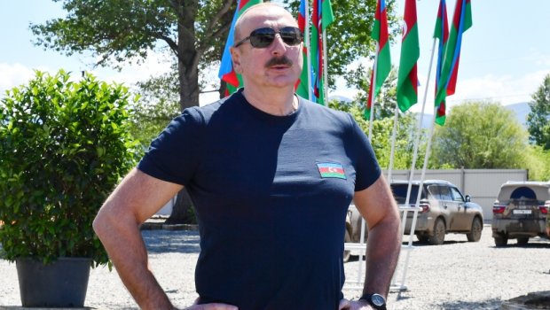 Prezident Zəngilan Rayon Mərkəzi Xəstəxanasının təməlini qoyub