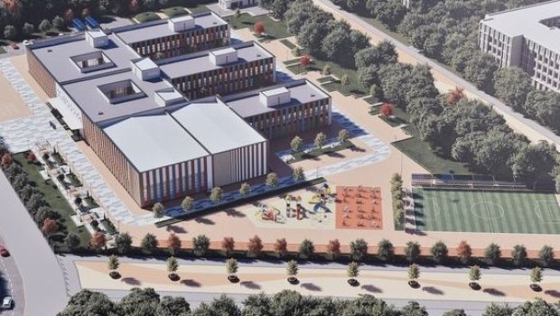 Prezident Özbəkistanın Füzulidə tikdiyi məktəbdə görülən işlərlə tanış olub