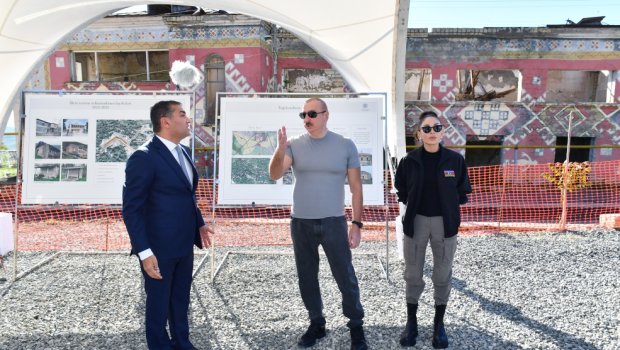 Prezident və xanımına Tuğda həyata keçiriləcək layihələri barədə məlumat verilib - FOTO/VİDEO