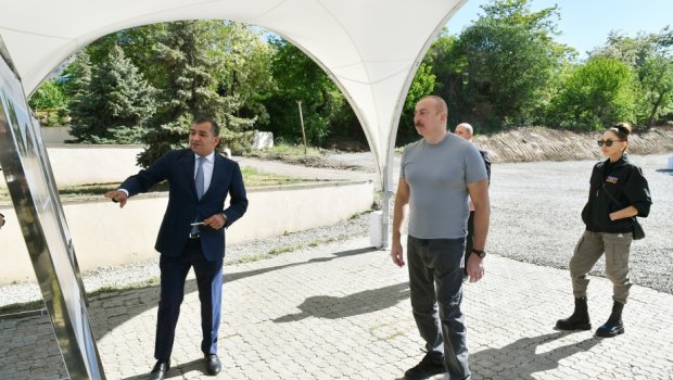 İlham Əliyev və xanımına Hadrutun turizm inkişaf konsepsiyası barədə məlumat verilib - VİDEO