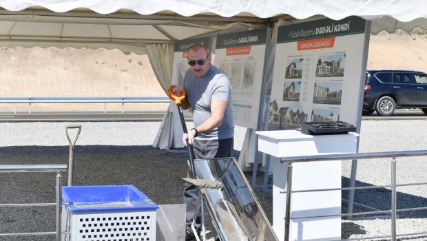 Füzulinin Dədəli kəndində birinci mərhələdə 327 ev TİKİLƏCƏK - VİDEO