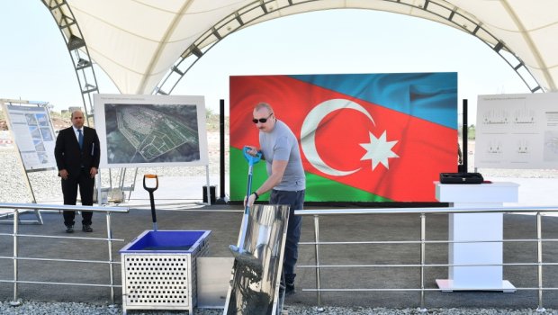 Füzuli şəhərinin daxili yol-küçə şəbəkəsinin təməli qoyulub - FOTO/VİDEO