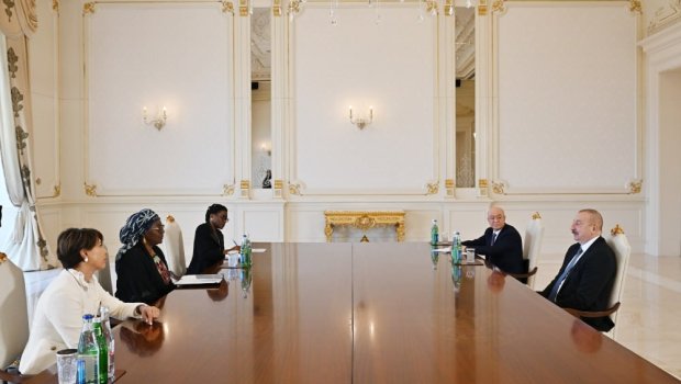 Azərbaycan Prezidenti Beynəlxalq Mülki Müdafiə Təşkilatının Baş katibi ilə görüşdü - FOTO/VİDEO