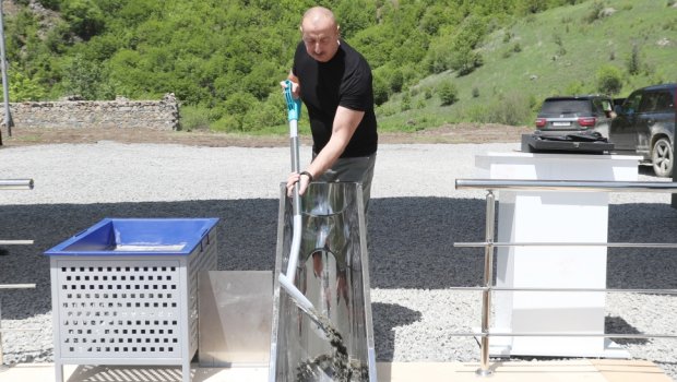 Kəlbəcərin Zallar kəndinin təməli atıldı – FOTO