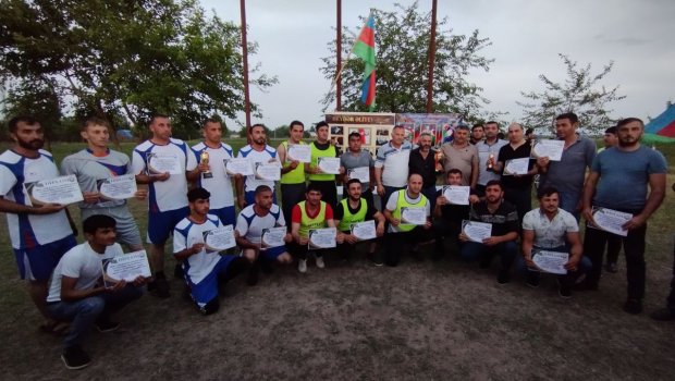 Ağdamda şəhidlərin xatirəsinə həsr edilmiş voleybol turniri KEÇİRİLDİ - FOTO 