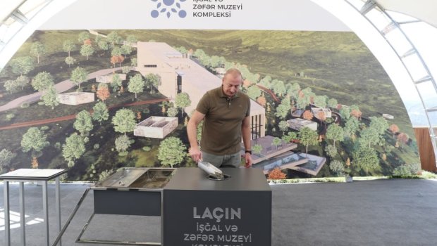 Laçında İşğal və Zəfər Muzeyi Kompleksinin təməli qoyuldu - FOTO