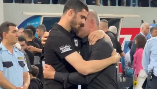 Qurban Qurbanov Şeydayevlə vidalaşarkən KÖVRƏLDİ – VİDEO  