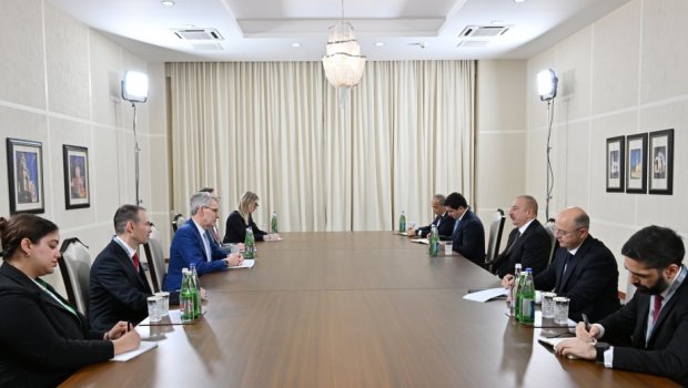 İlham Əliyev ABŞ Dövlət katibinin köməkçisini qəbul edib - VİDEO