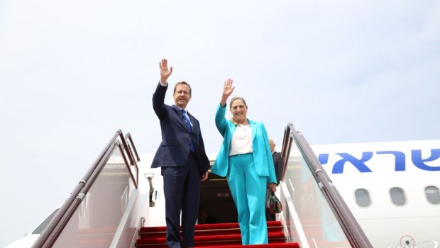 İsrail Prezidentinin Azərbaycana səfəri başa çatdı - FOTO