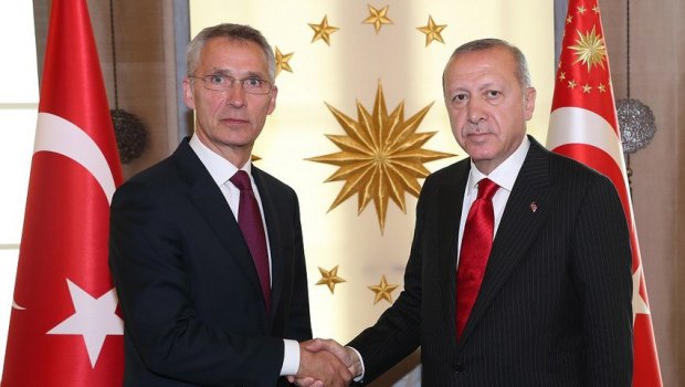 Ərdoğan NATO-nun baş katibini qəbul etdi - VİDEO