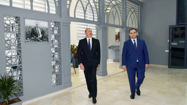 İlham Əliyev Bakıda yeni inzibati binanın açılışında - FOTO/VİDEO