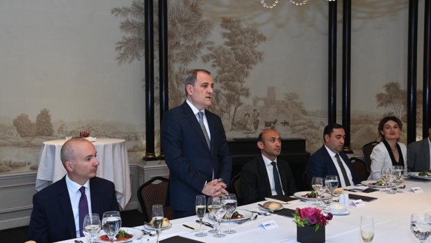 Ceyhun Bayramov Avstriyada dəyirmi masada iştirak etdi – FOTO  