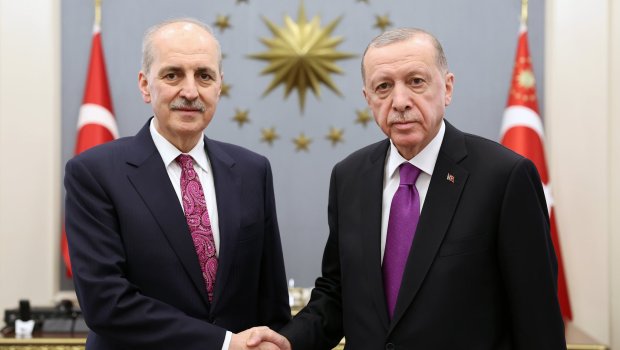 Ərdoğan Numan Kurtulmuşu TƏBRİK ETDİ - FOTO 
