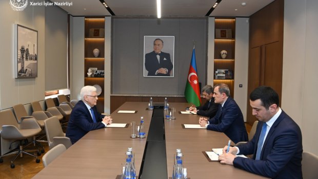 Nazir Rusiya səfirini diplomatik fəaliyyətinin bitməsi münasibətilə qəbul edib - FOTO 