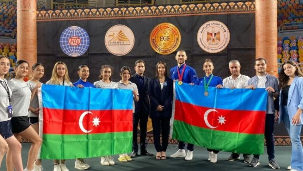 Aerobika gimnastlarımız “Pharaoh\'s Cup” turnirində iki medal QAZANDILAR 