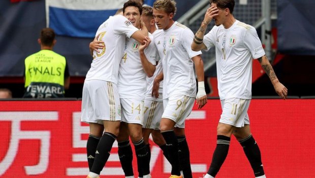 İtaliya futbolçuları Millətlər Liqasında 3-cü yeri tutdu - VİDEO