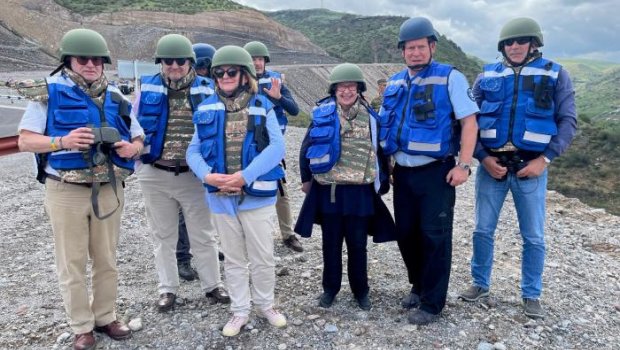 Aİ-nin Ermənistandakı missiyası Həkəri körpüsünə BAŞ ÇƏKDİ - FOTO