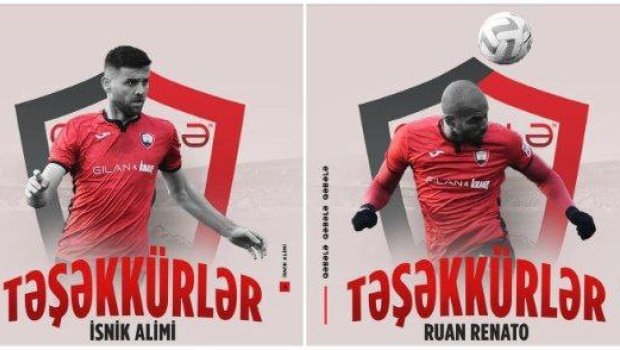 Qəbələ” daha 2 futbolçu ilə yollarını ayırdı – RƏSMİ 