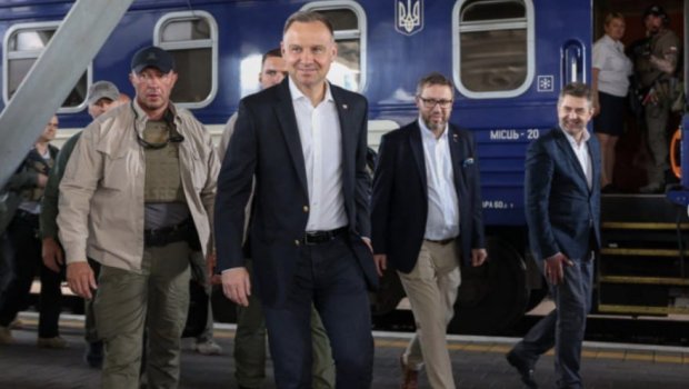 Polşa prezidenti Ukraynaya gəldi